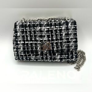 Badgley Mischka Black Textured Bag. NWT Sealed.